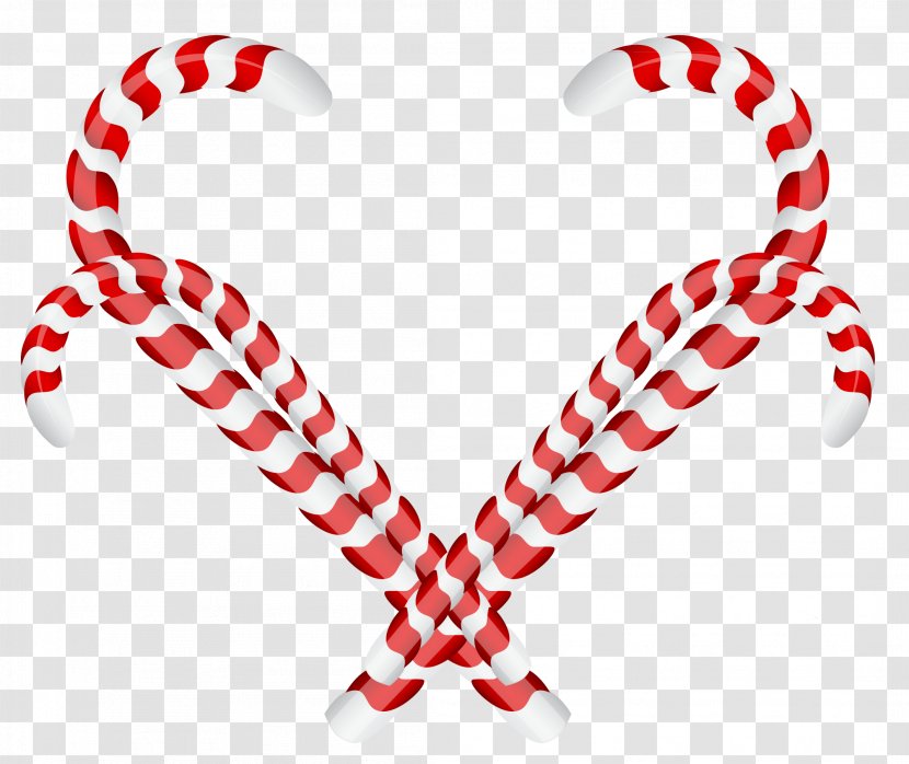 Candy Cane Stick Lollipop Christmas Clip Art - Card - Chain Transparent PNG