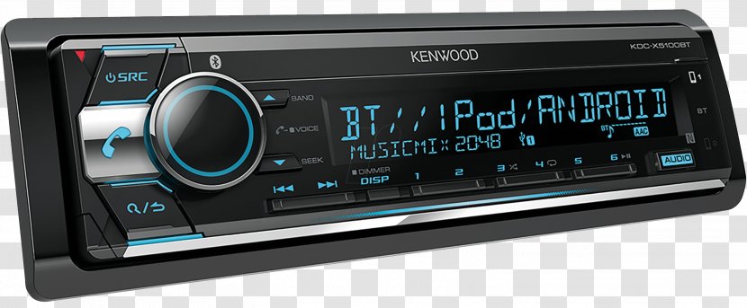 Vehicle Audio Kenwood Corporation Radio Receiver Automotive Head Unit - Fm Broadcasting Transparent PNG