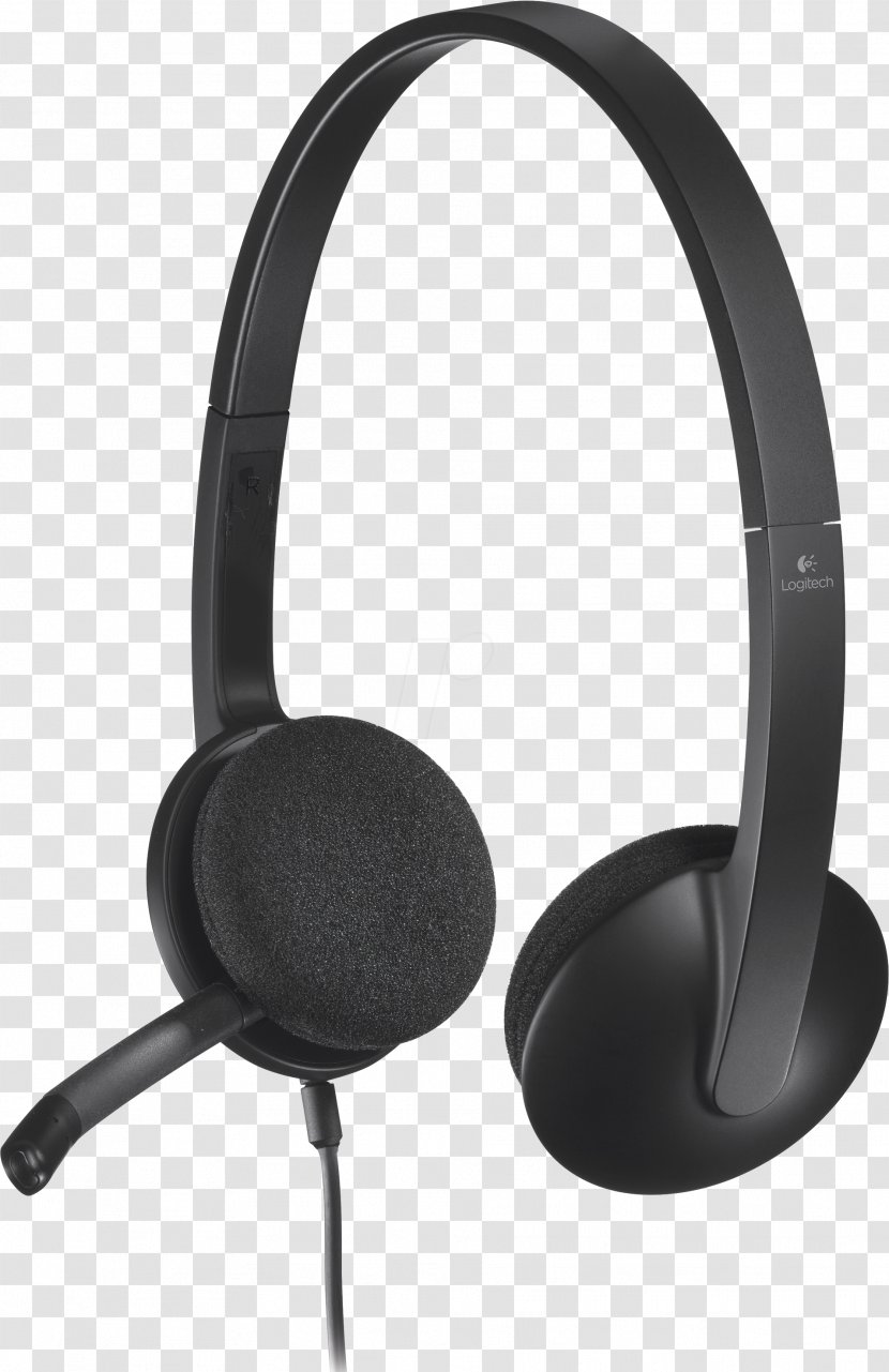 Microphone Logitech H340 Headset Headphones USB - H540 - Usb Splitter Transparent PNG