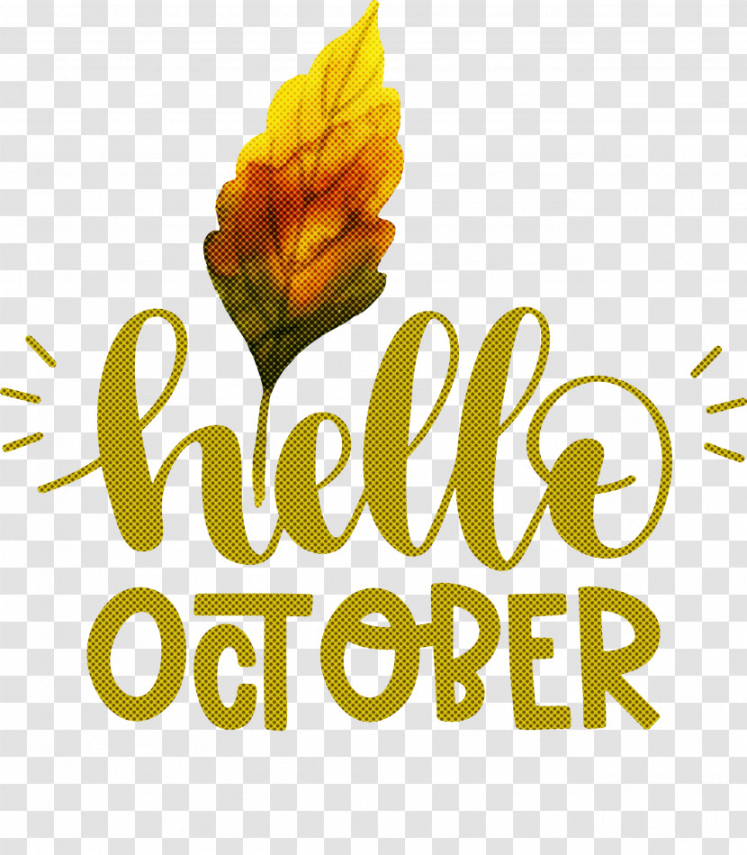 Hello October October Transparent PNG