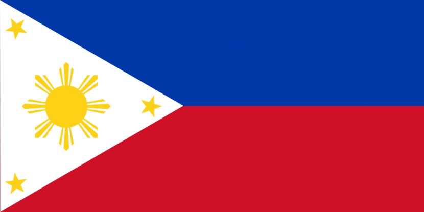 Flag Of The Philippines National Country - Red - Sun Rays Pictures Transparent PNG