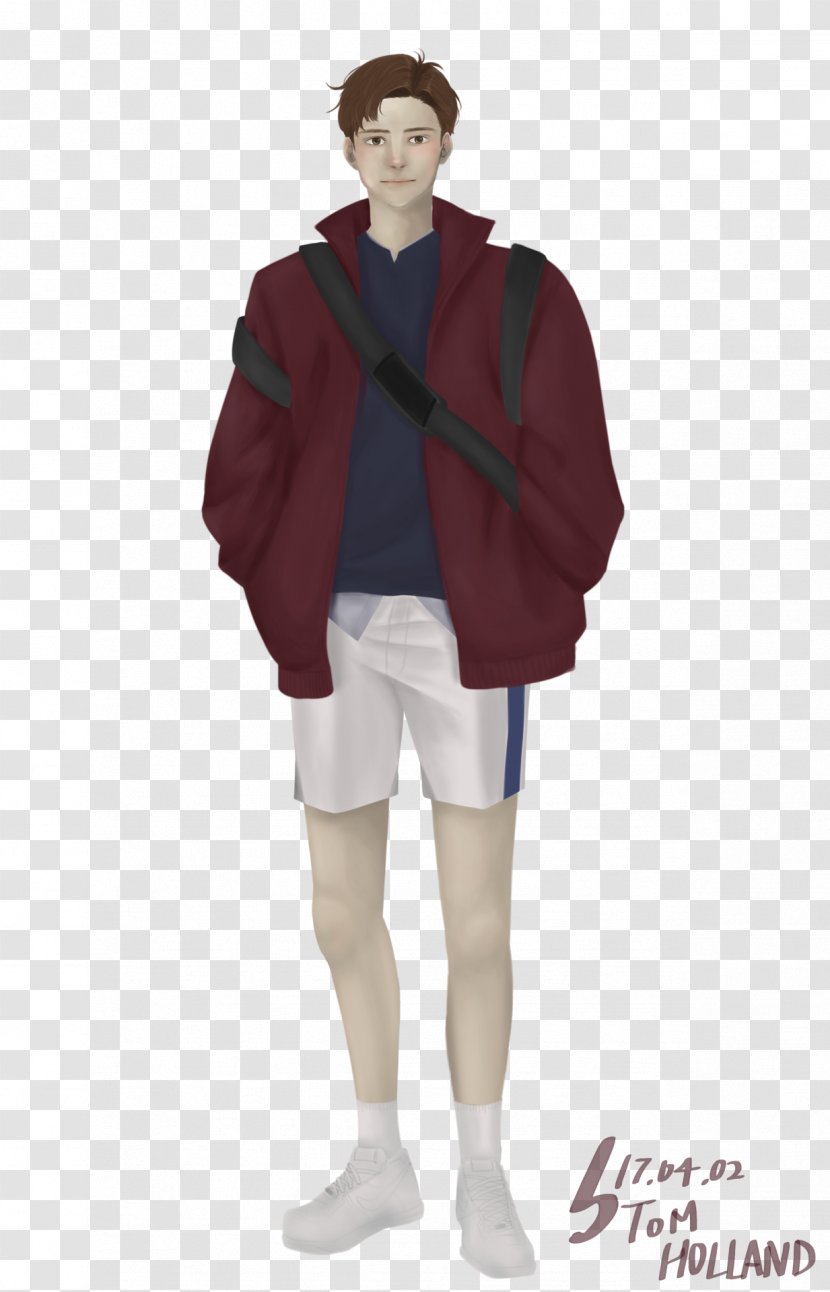 Outerwear Maroon - Peter Parker Spiderman Transparent PNG