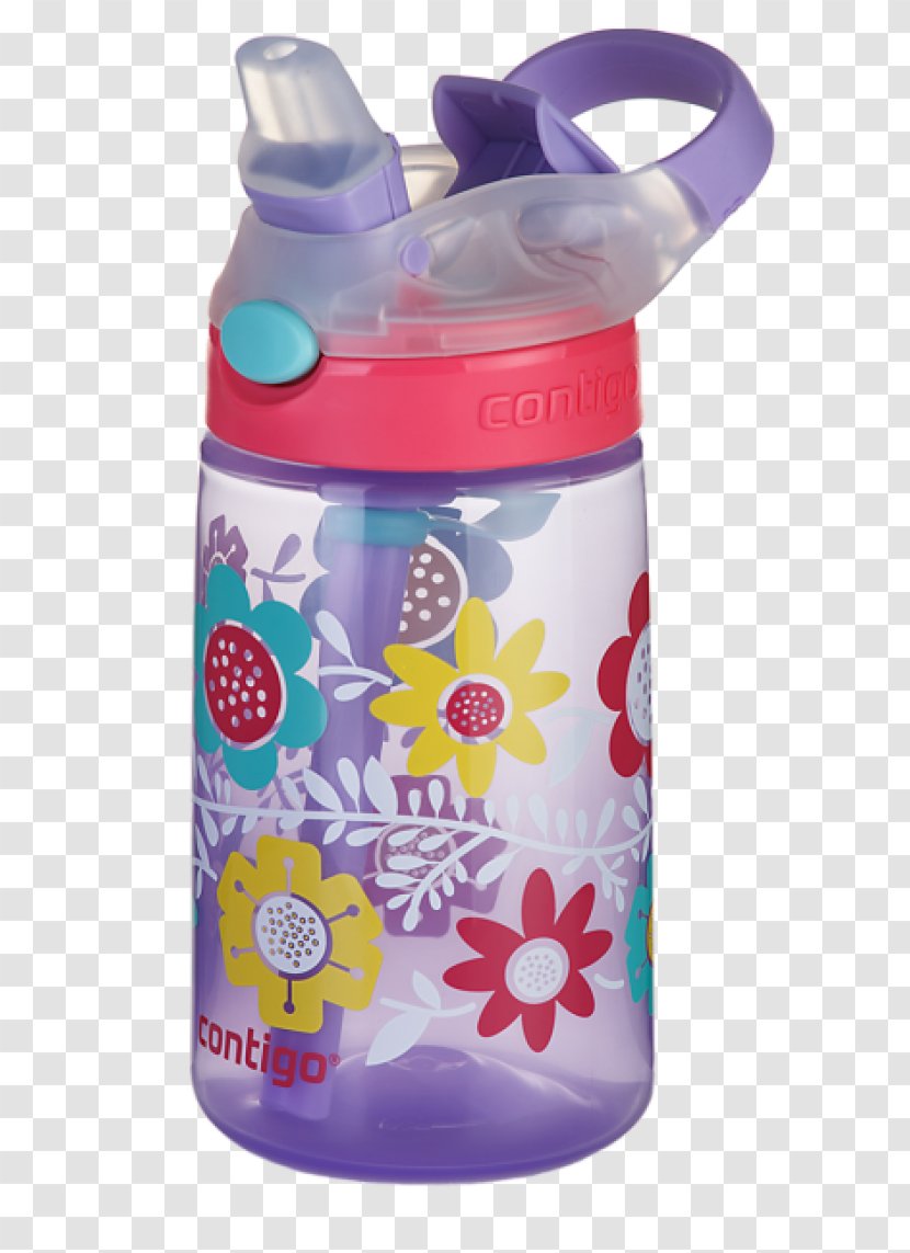 Water Bottles Plastic Bottle Child - Wisteria Creeper Transparent PNG