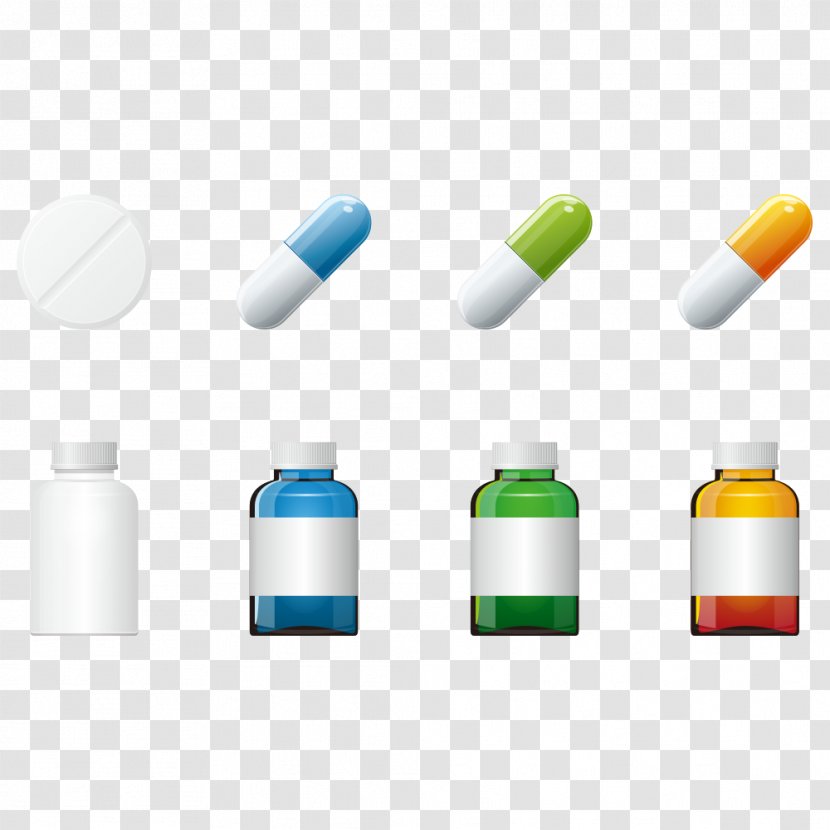 Pharmaceutical Drug Aspirin Tablet Medicine - Drinkware - Bottle And Tablets Transparent PNG