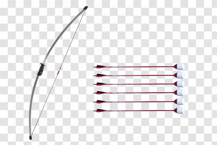 Ranged Weapon Bow And Arrow Line Angle Transparent PNG