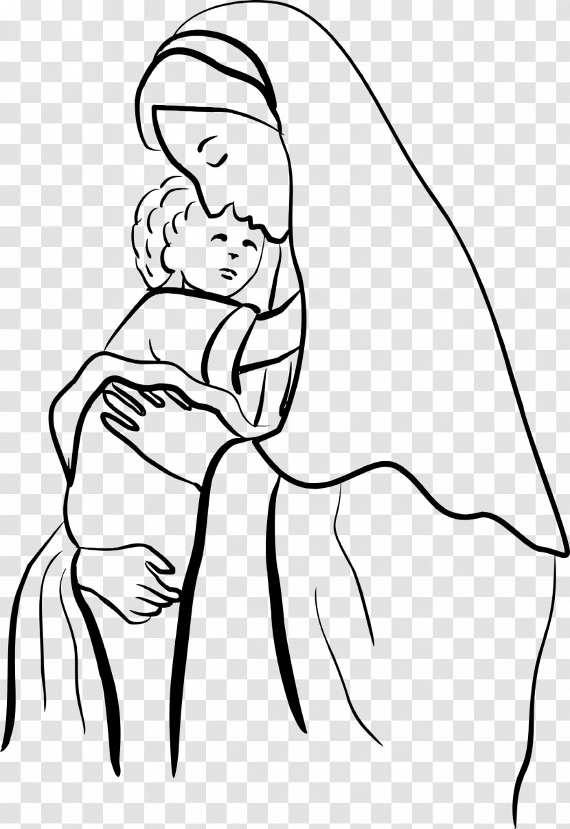 Gabriel Child Jesus Mother Coloring Book Nativity Of - Frame - Mary Transparent PNG