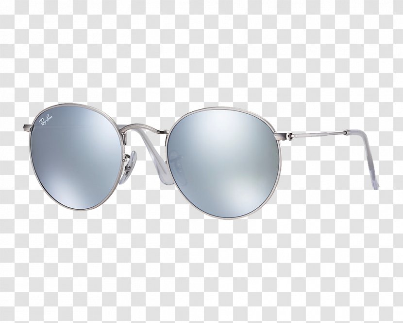 Ray-Ban Round Metal Aviator Sunglasses Clothing Accessories - Silver - Ray Ban Transparent PNG