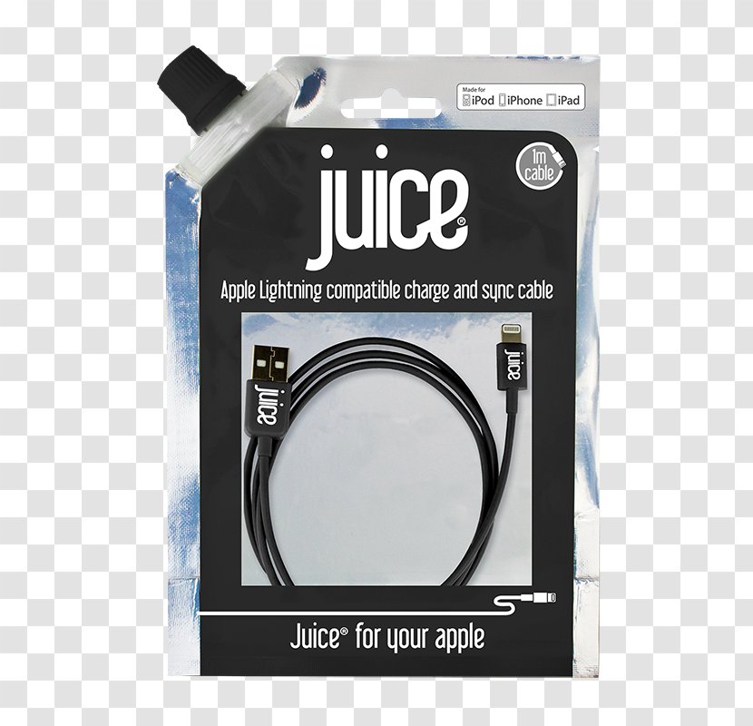 Electrical Cable Battery Charger Micro-USB Lightning - Data - Apple Juice Transparent PNG
