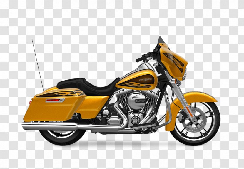 Harley Davidson Road Glide Harley-Davidson Street Motorcycle Electra - Yellow Transparent PNG