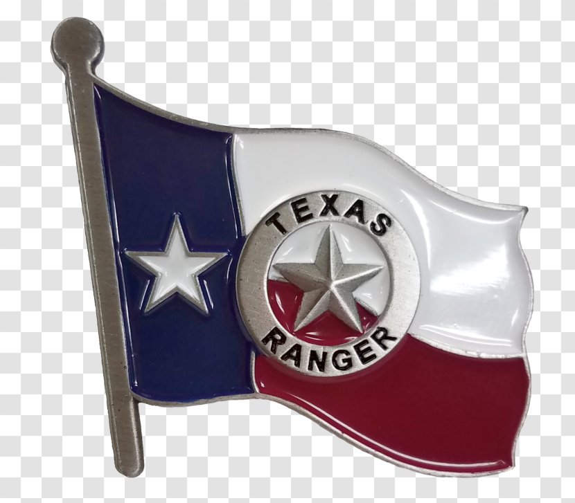 Texas Ranger Hall Of Fame & Museum Badge Emblem Silver Lapel Pin Transparent PNG