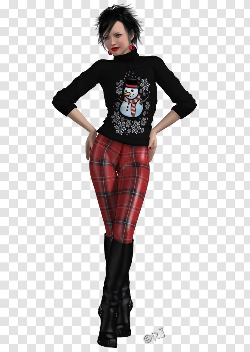 Leggings Tartan Tights Fashion Costume - Cindy Lou Who Transparent PNG