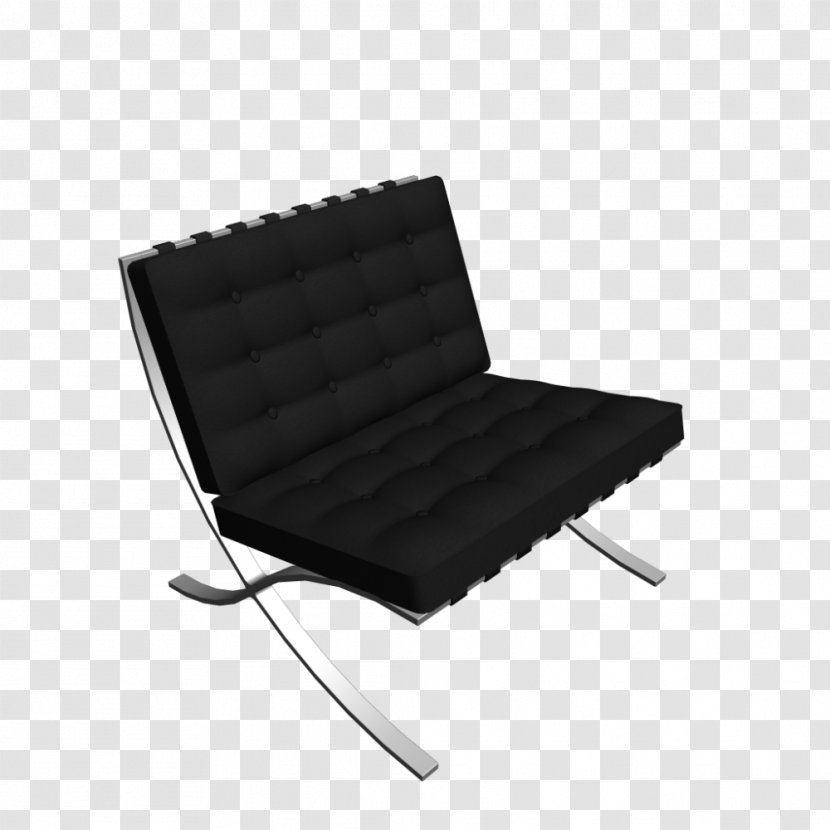 Barcelona Chair Couch Industrial Design Transparent PNG