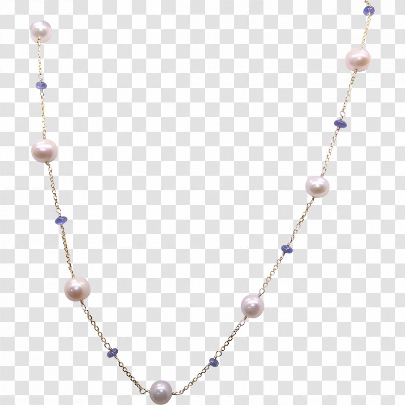 Pearl Necklace Bead Body Jewellery - Lavender Transparent PNG