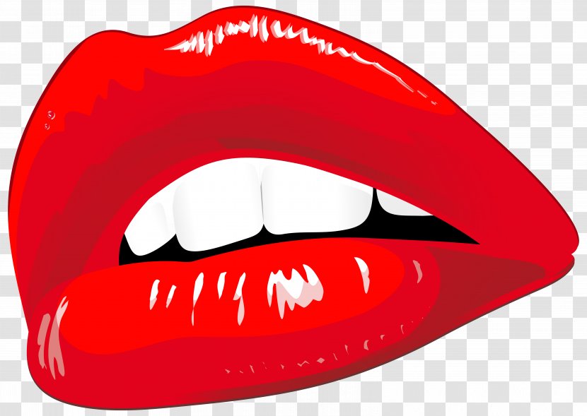 Lip Red Clip Art - Cartoon - Lips Transparent PNG