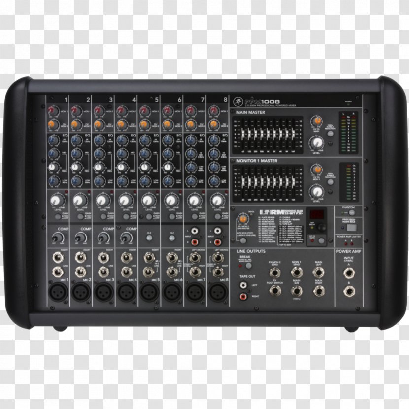 Mackie PPM1008 Audio Mixers PPM608 PPM1012 - Watercolor - Post Production Studio Transparent PNG