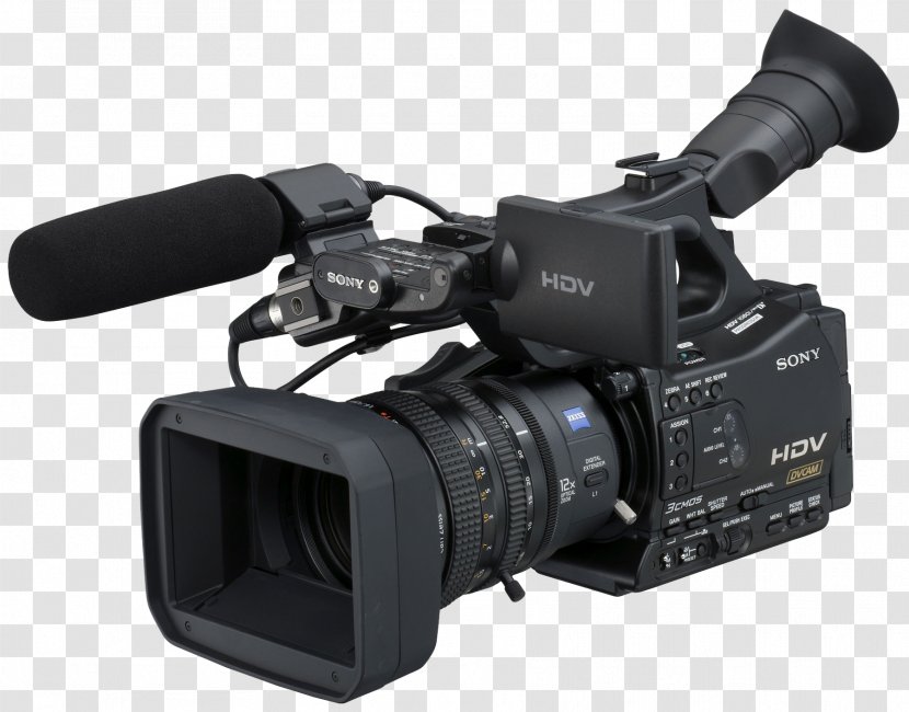 HDV Camcorder High-definition Video Camera - Lens - Film Transparent PNG