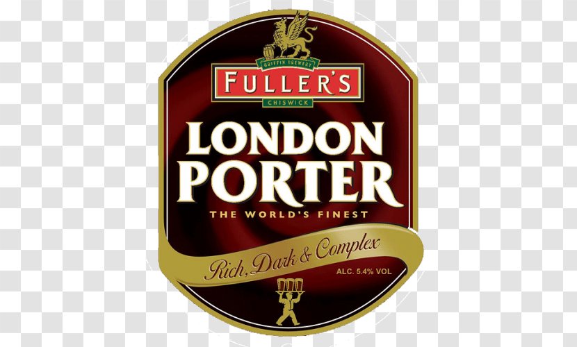 Fuller's Brewery London Porter Beer Anchor Brewing Company - Label Transparent PNG