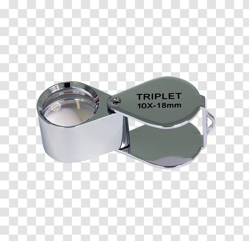 Silver Loupe Gold Metal Jewellery - Eyewear - Jewelers 10X Transparent PNG