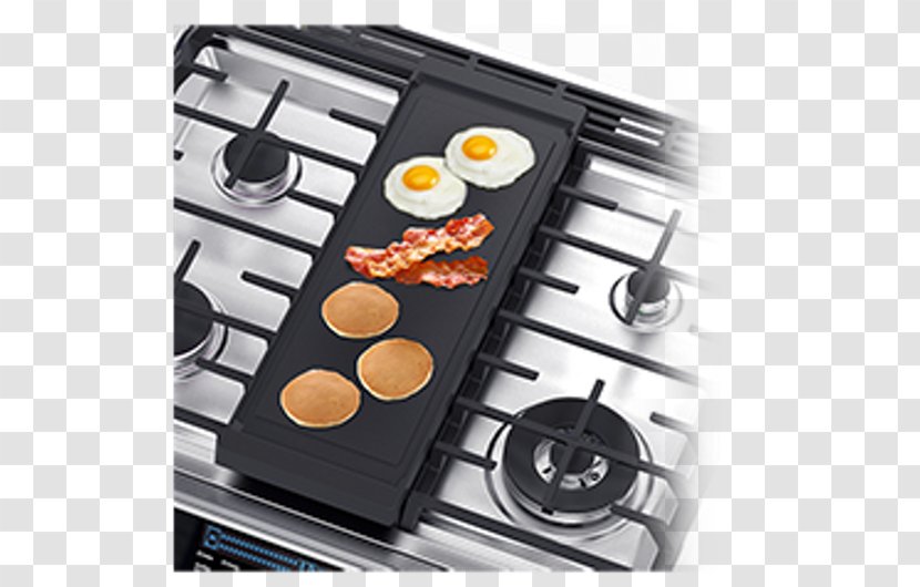 Samsung Chef NX58H9500W - Gas Cooking Ranges Griddle Cast Iron StoveOven Transparent PNG