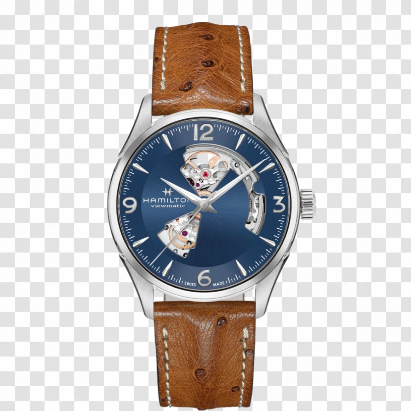 Hamilton Watch Company Automatic Strap Leather - Ostrich Material Transparent PNG