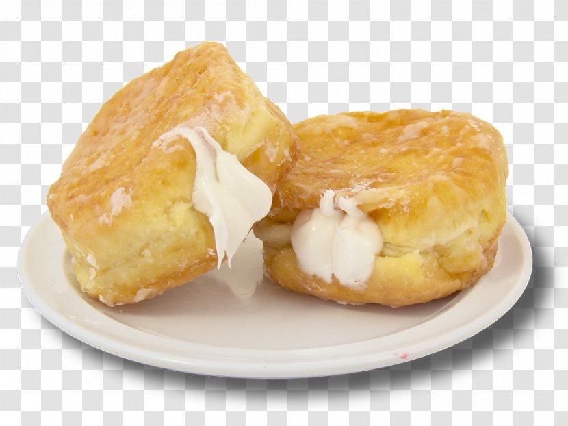 Boston Cream Doughnut Donuts Bavarian Kolach - Dish - Breakfast Cake Transparent PNG