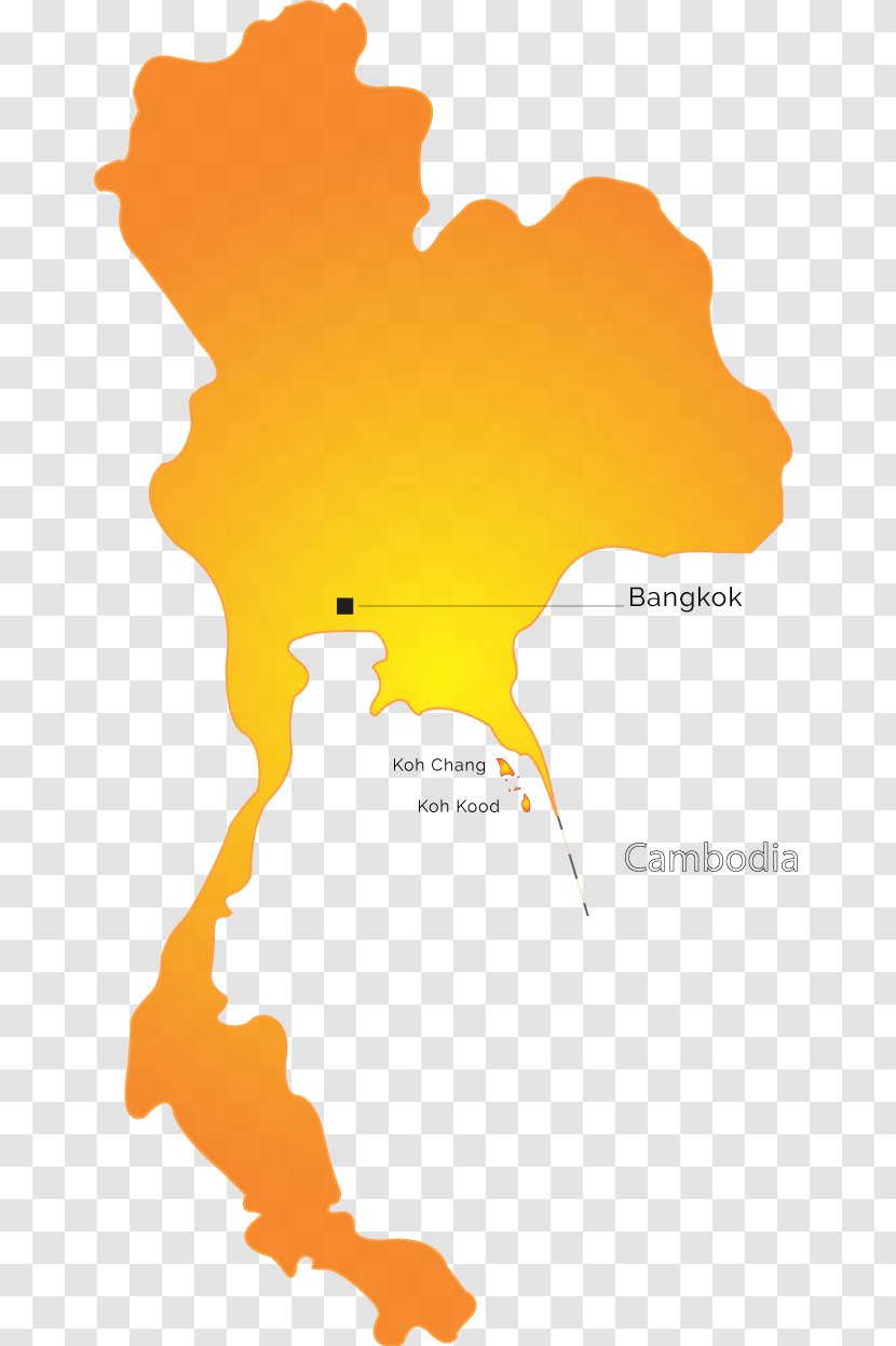 Ko Chang District Radisson Blu Plaza Bangkok Cha-am Beach Hua Hin - Orange - Indochina Map Transparent PNG