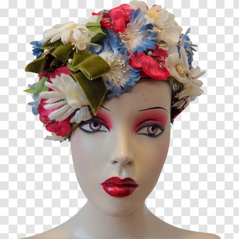 Headpiece Flower - Hair Accessory - 1960s Hat Transparent PNG