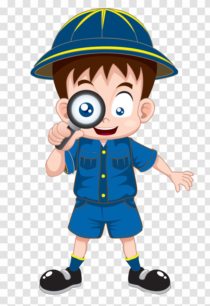 Magnifying Glass Scouting Installation - Cartoon Transparent PNG