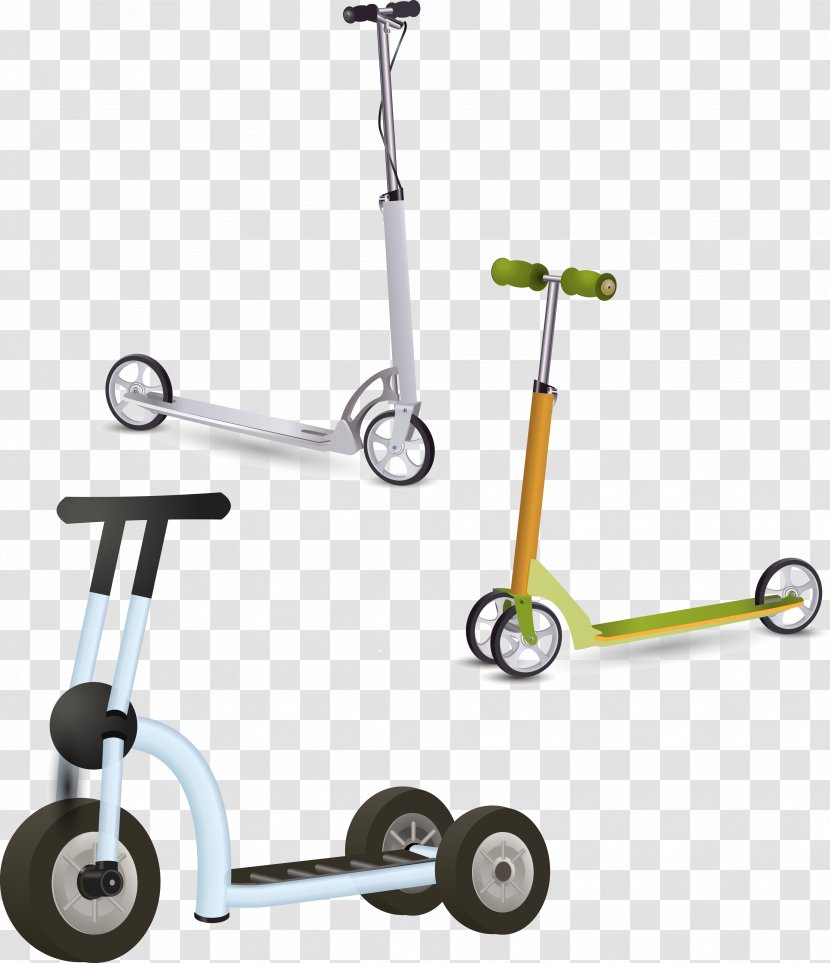 Kick Scooter Wheel Bicycle Toy - Tricycle - Vector Transparent PNG