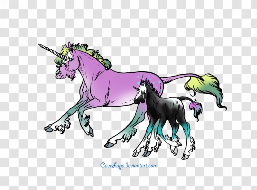 Mustang Stallion Color Unicorn Colt - Flower Transparent PNG