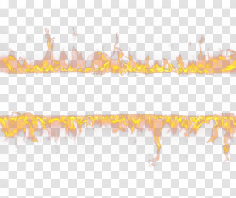 Text Yellow Illustration - Fire Frame Transparent PNG