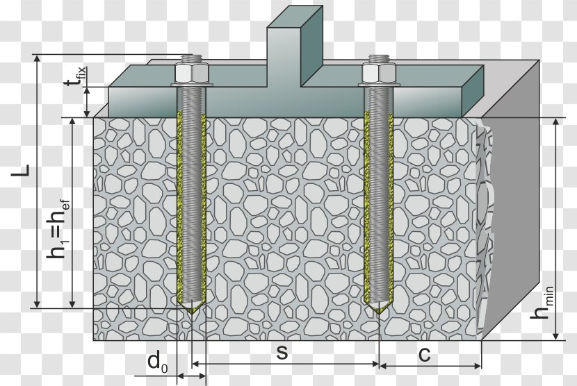 Анкер Anchor Bolt Epoxy Resin Concrete - Limitations Transparent PNG