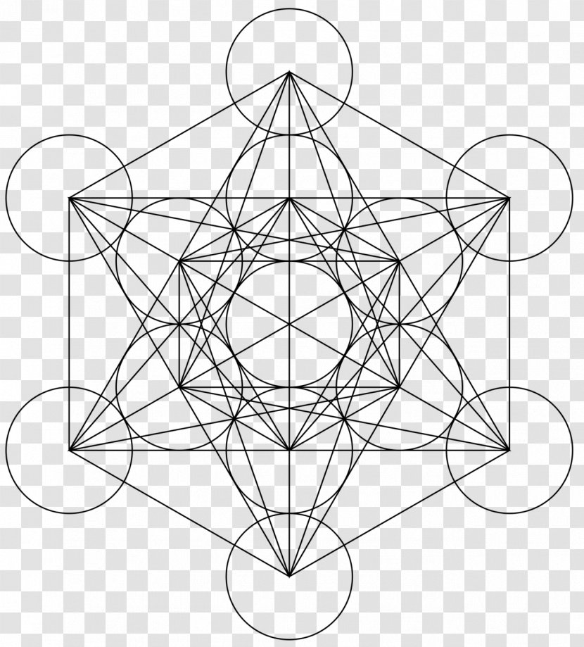 Sacred Geometry Overlapping Circles Grid Metatron - Mandala - GEOMETRI Transparent PNG