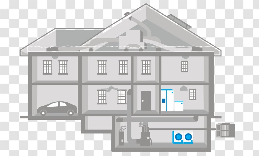 Energy Star Home House Furnace - Roof Transparent PNG