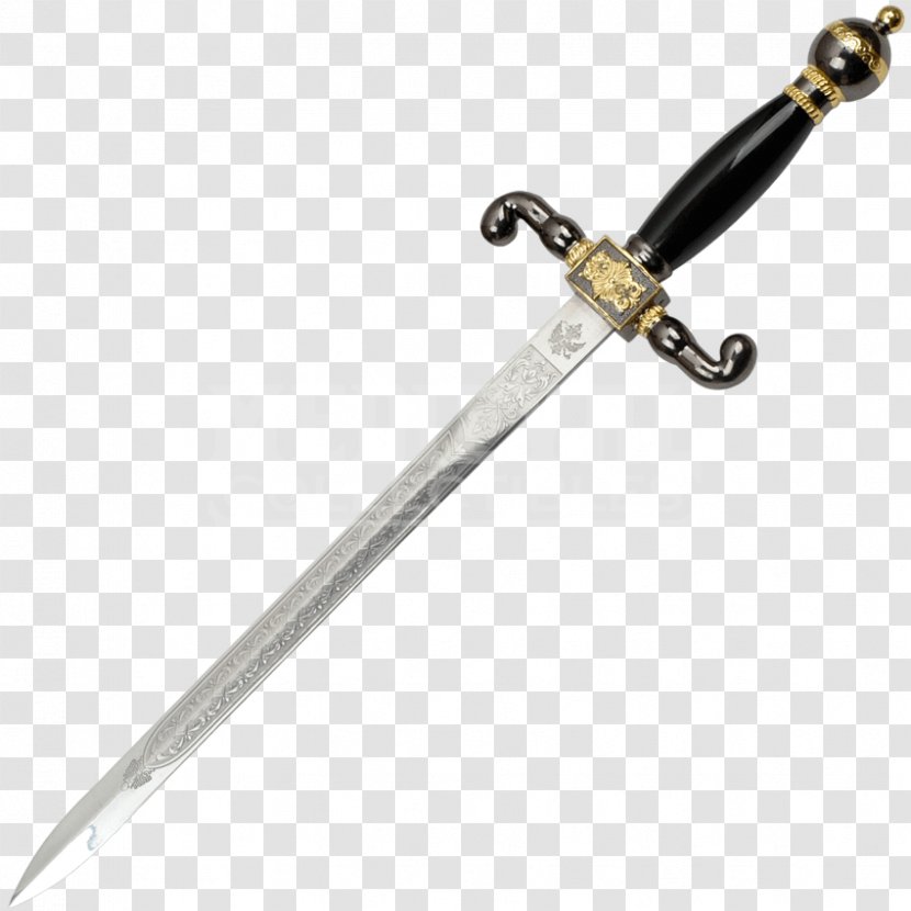 Renaissance Rozetka Dagger Sword Naval Dirk - Collectable - Nautical Steampunk Costume Transparent PNG