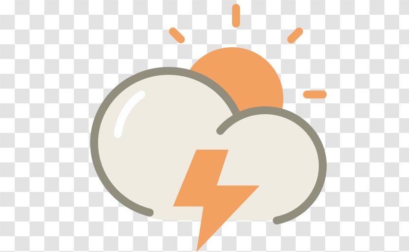 Orange Circle Font - Rain - Thunder Day Transparent PNG