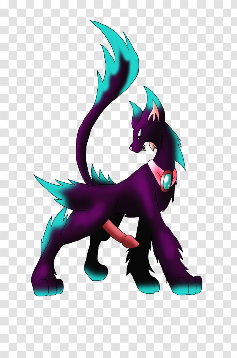 Demon Cat Pony Catgirl Drawing - Flower Transparent PNG