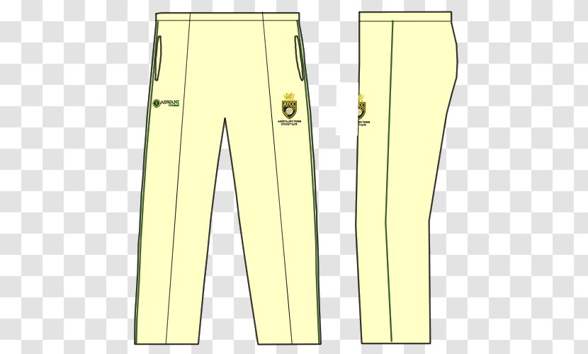 Pants Material Sleeve Pattern - Yellow - Playing Cricket Transparent PNG