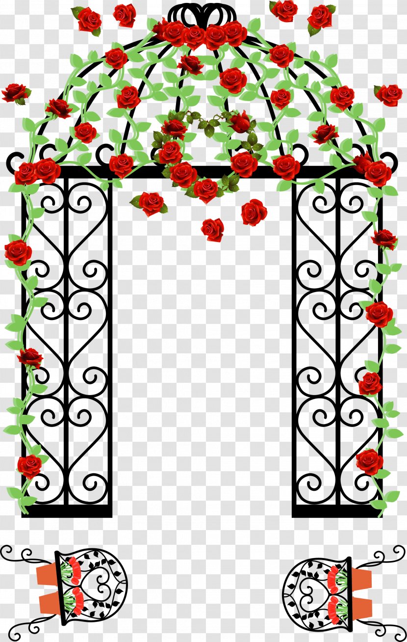 Wedding Euclidean Vector Flower - Point - Pastoral Romantic Door Transparent PNG