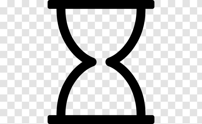 Hourglass Time - Black Transparent PNG