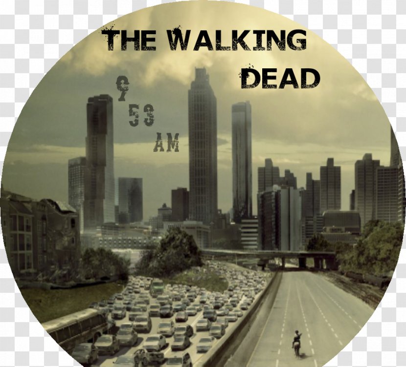 The Walking Dead Rick Grimes Carl Michonne Atlanta - City Life Transparent PNG