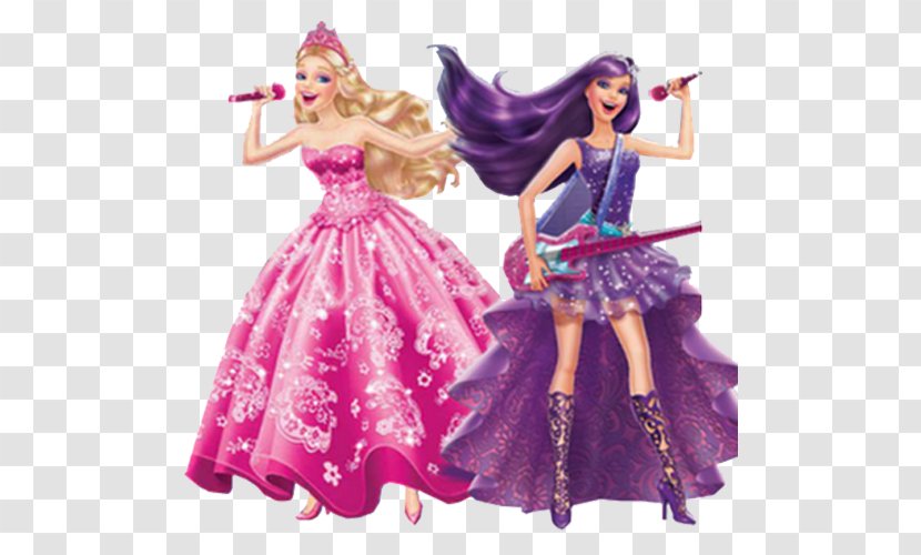 Popstar Keira Princess Tori Anneliese Barbie Doll - Purple Transparent PNG