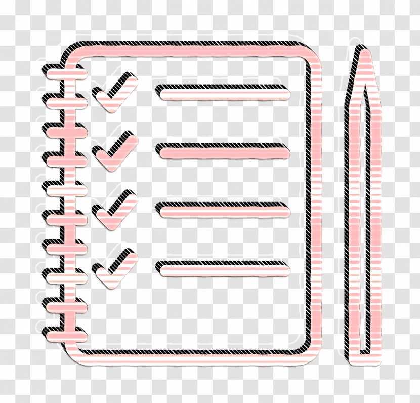 Icon Shopping Addiction Icon Notepad Icon Transparent PNG