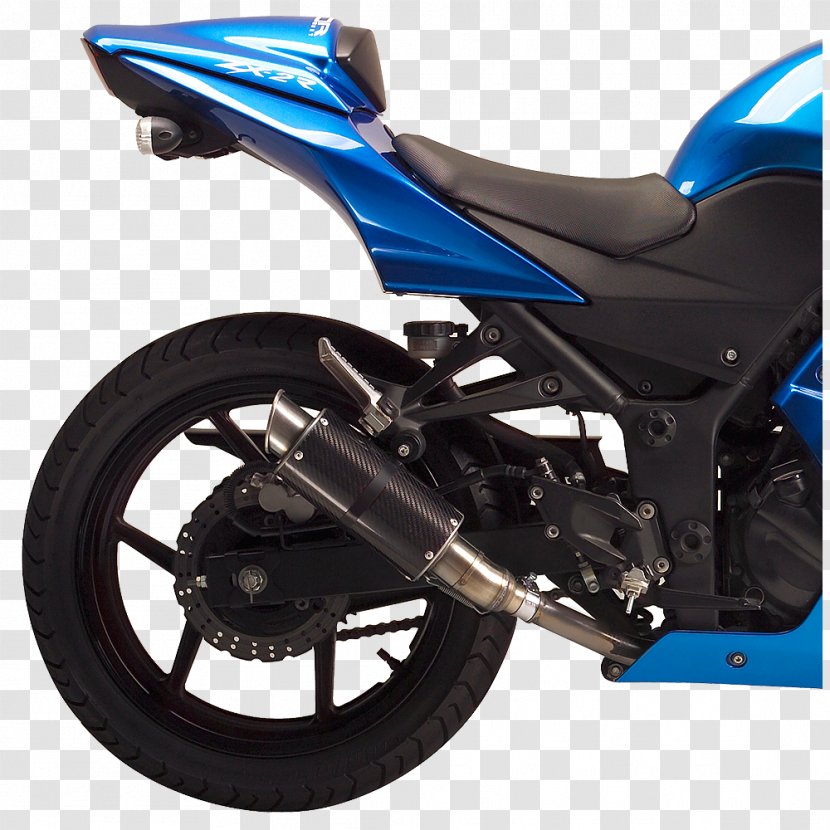 Exhaust System Yamaha Motor Company Kawasaki Ninja 250R Motorcycle - Tire - 250r Transparent PNG