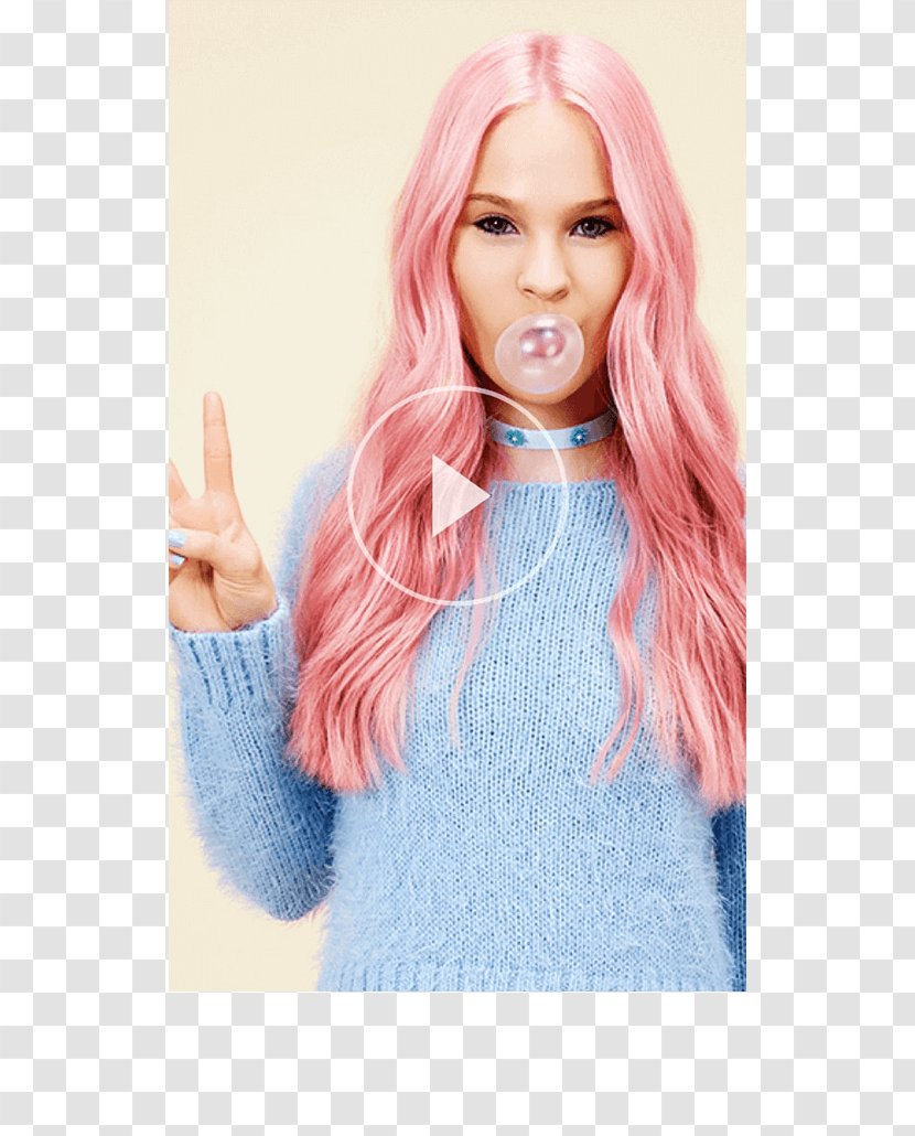 Hair Coloring Long Pastel - Color Transparent PNG