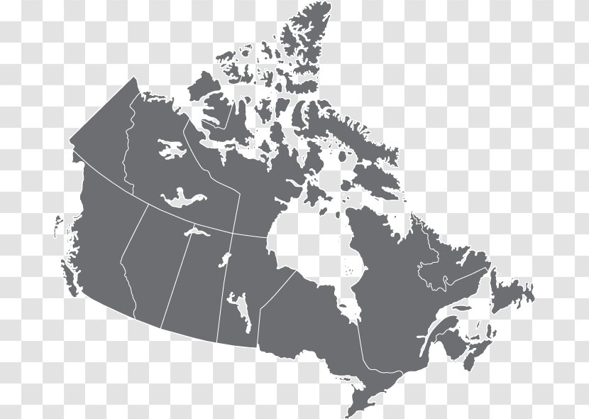 Newfoundland And Labrador Provinces Territories Of Canada Map Transparent PNG
