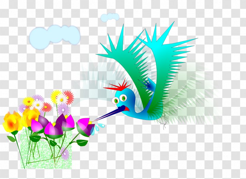Hummingbird Clip Art - Beak - Flor Transparent PNG