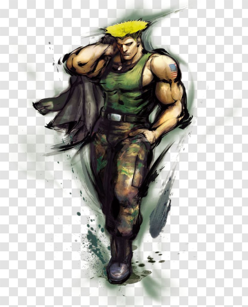 Super Street Fighter IV II: The World Warrior Guile Ryu - Psd Transparent PNG