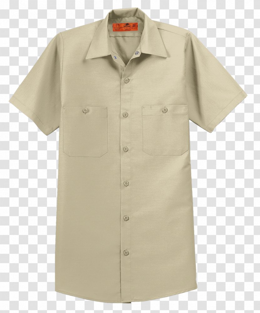 Red Kap Men's Industrial Work Shirt SP24 Sleeve Tops - Uniforms For Men Transparent PNG