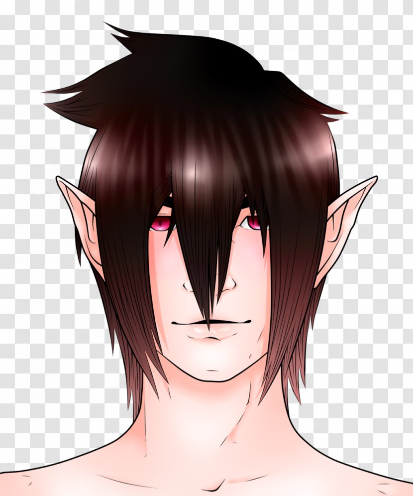 Hair Coloring Black Bangs Face - Frame - Vampire Transparent PNG